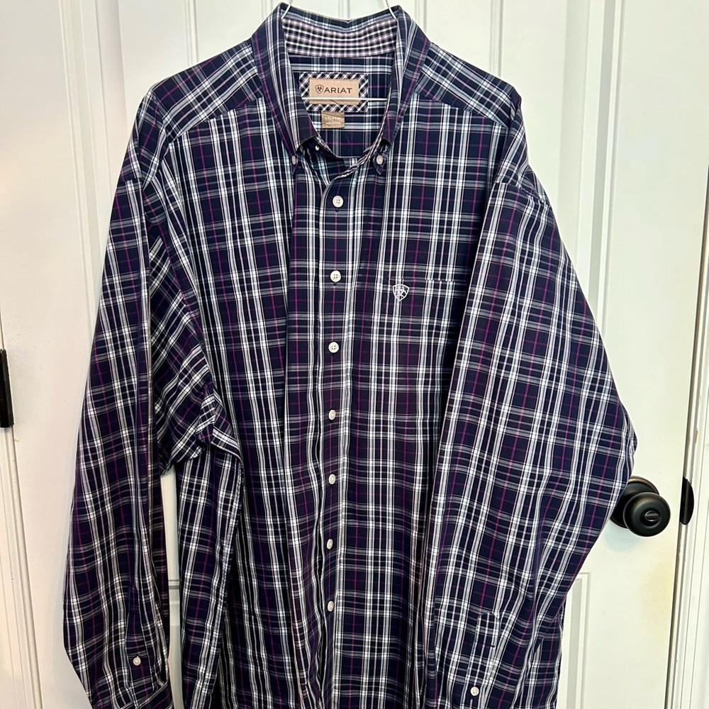 Ariat button down shirt in purple